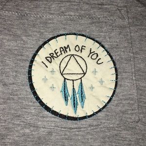 Crop top with pocket